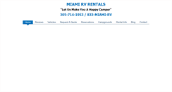 Desktop Screenshot of miamirvrentals.com